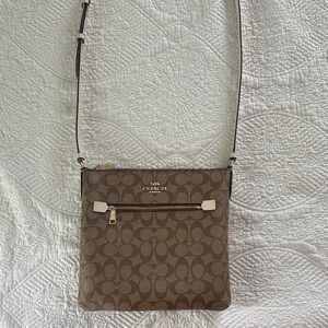 Coach Signature Tan Crossbody Bag